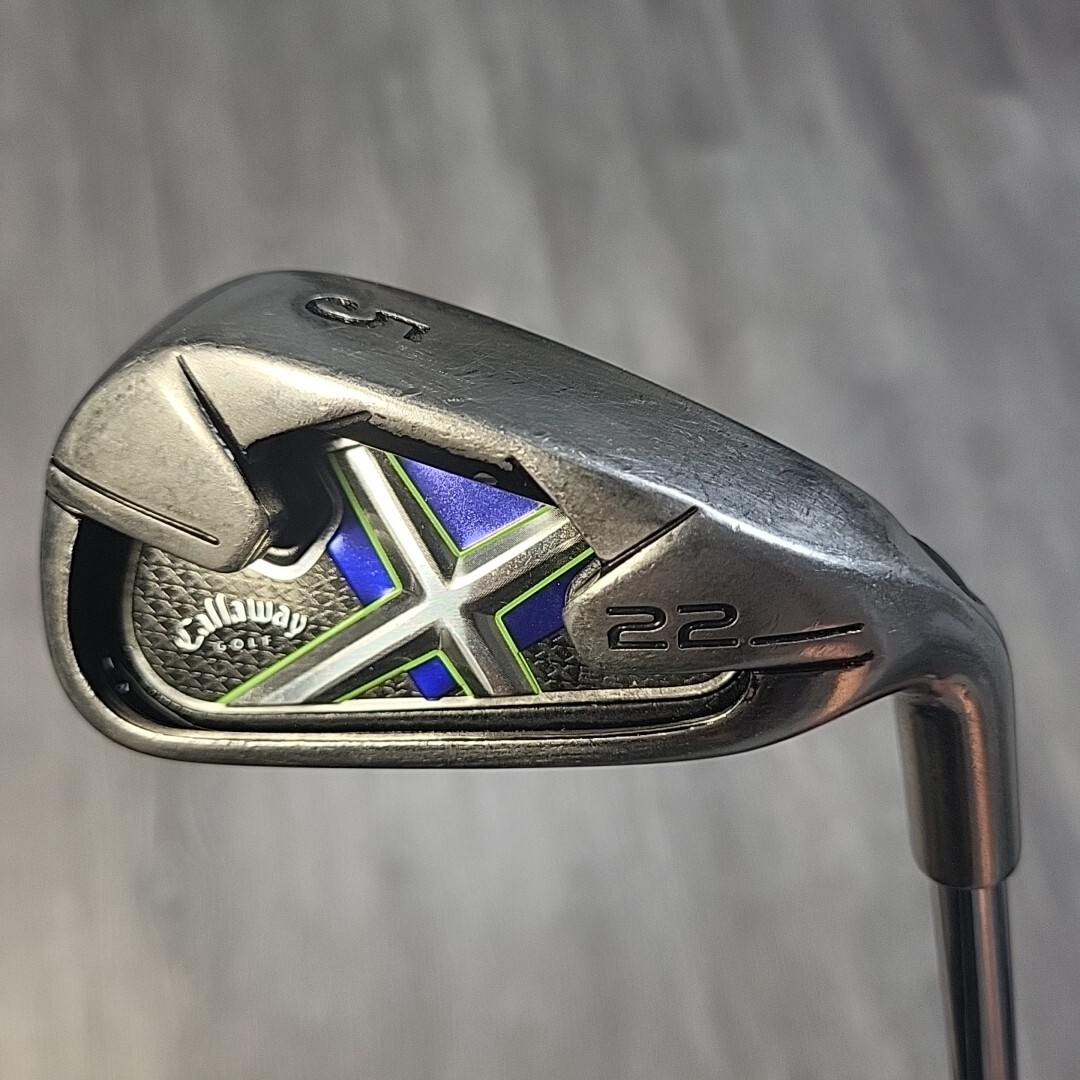 Callaway x22 5-PW US仕様 True Temper スチール Callaway X-22 Single 5 Iron Steeltrue Temper Dynamic Gold Mens 38