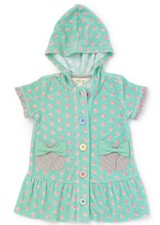NWT Matilda Jane MISS MERMAID Swim Swimsuit Hooded Cover Up, Size 3-6 Months