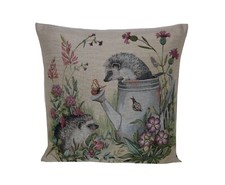 Cushion Cover Tapestry Reversible Pillowcase 45 x 45 cm Hedgehog No. 32687