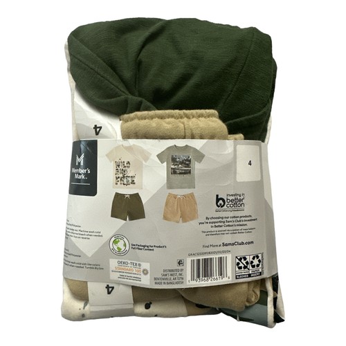 Member's Mark Boy's 4-Piece Mix N Match Everyday Playwear Set - Picture 2 of 5