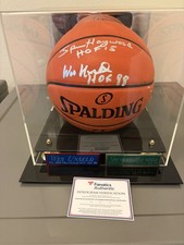 Unseld /Haywood Signed NBA Spalding I/O Basketball FANATICS COA W/ DISPLAY CASE