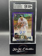 2023 Topps Chrome Purple Speckle Auto /299 #RA-KW Ken Waldichuk RC A’s SGC 10
