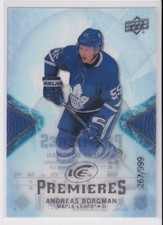 2017-18 Upper Deck ICE Ice Premieres Rookies Andreas Borgman 267/999 Toronto