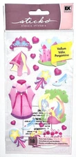 Princess Sticko Stickers Scrapbooking Card Embellishment Journal