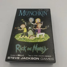 Munchkin Rick And Morty Card Game From Steve Jackson Games USAopoly Complete EUC