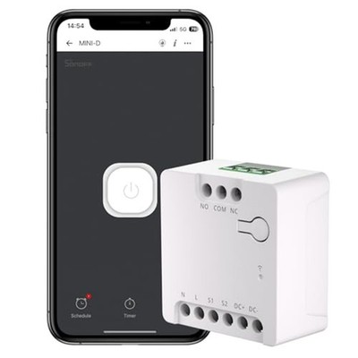 Für MINI-D Trockenkontakt Smart Switch WiFi for Matter für Garagentoreinsatz