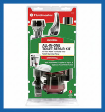 Universal Complete Toilet Repair Kit Flush Fill Valve Flapper Replacement Parts