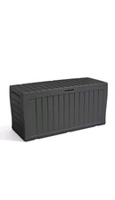 Keter Marvel Plus 270L Garden Outdoor Storage Box LOCKABLE Bin Store Shed Grey