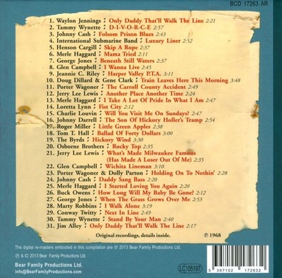 VARIOUS ARTISTS - DIM LIGHTS, THICK SMOKE AND HILLBILLY MUSIC: 1968 NEW CD