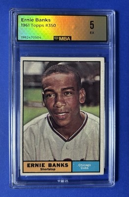 1961 Topps Ernie Banks #350 MBA 5 EX