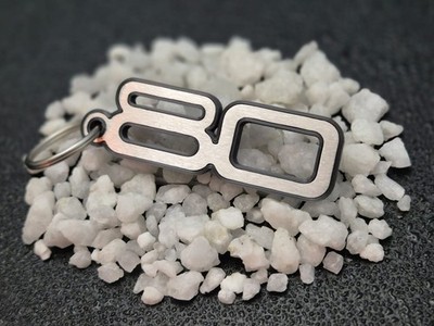 Schlüsselanhänger für Audi 80 B1 B2 B3 B4 - Edelstahl Made in Germany 