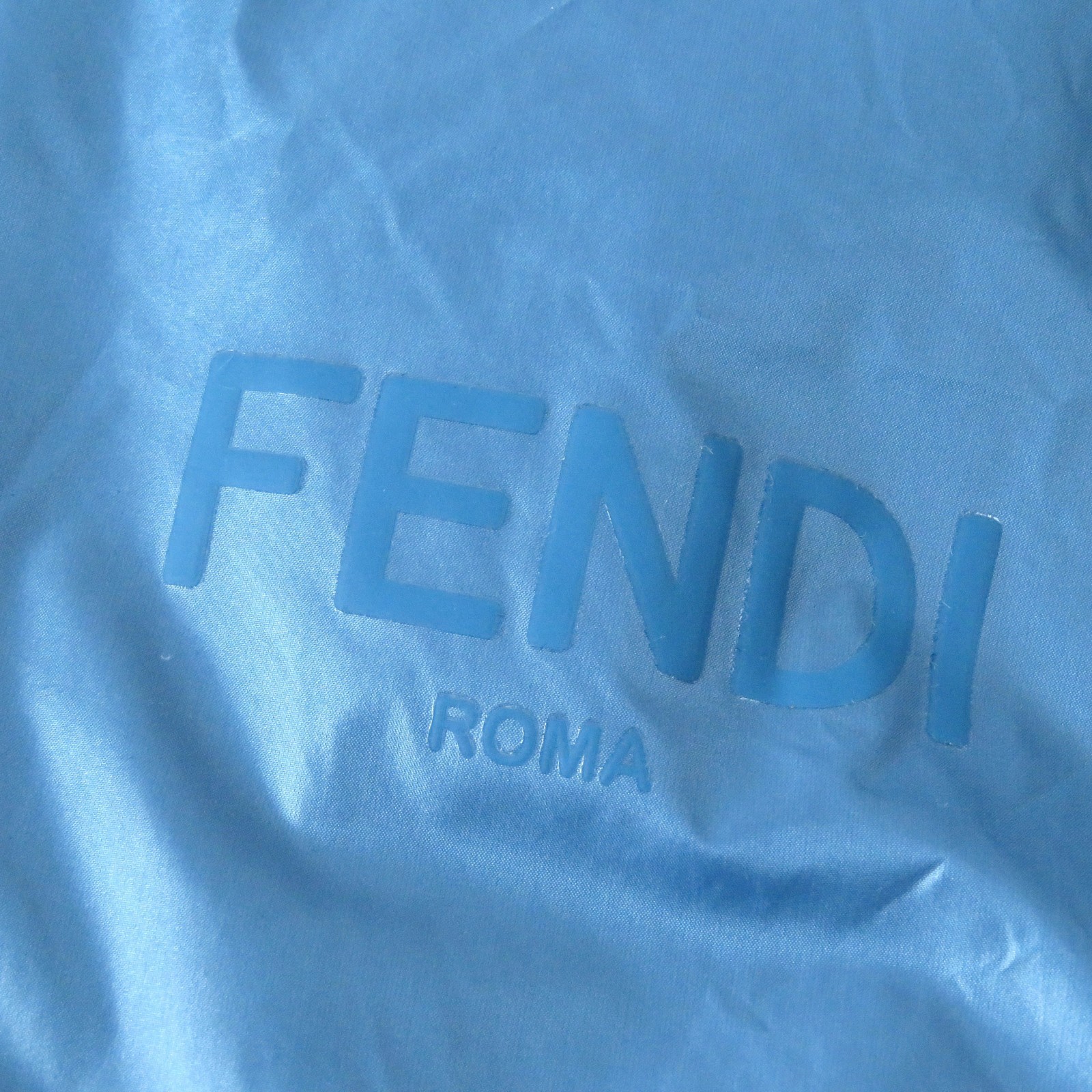 FENDI Ladies 23SS FAN087 BAGUETTE BAG JACKET Nylon Zip-Up Blue S Italy thumbnail 8