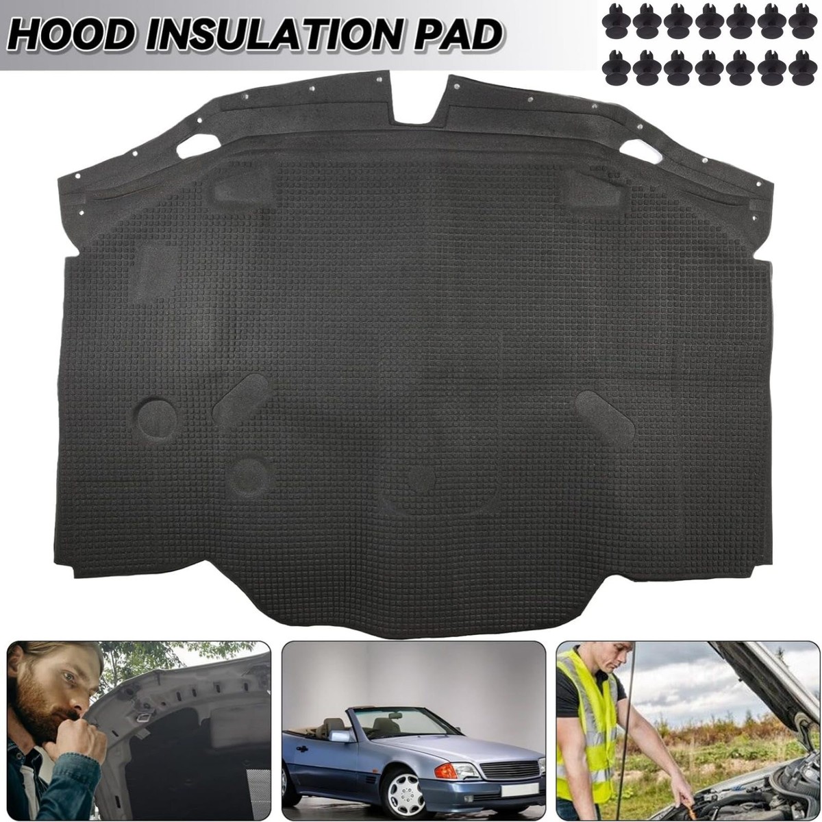 Coussin isolant pour capot de voiture, Mercedes Benz R129, SL320, 500SL, 600SL, 1296802025  34