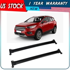 ?Top Roof Rack Cross Bar Luggage Cargo For 2008-2012 Ford Escape Black Aluminum