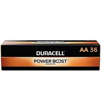 Duracell Power Boost AA Alkaline Batteries, 36-Pack