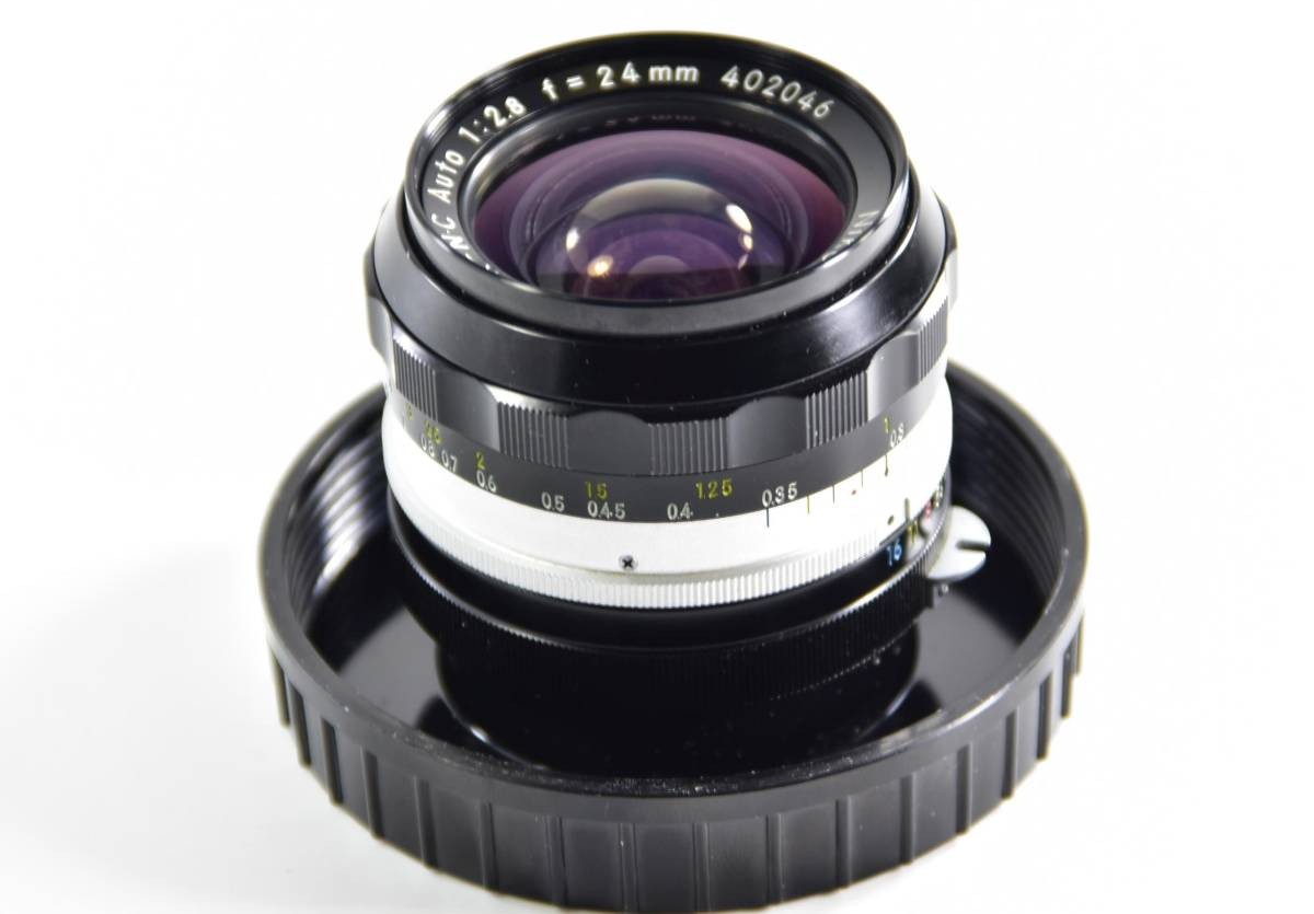 Nikon Nikkor-N C Auto 24mm F2.8 F-Mount Lens Used, Clean, No