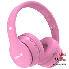 Kids Headphones Bluetooth 5.4 Wireless 68H Play Time Volume Limit 85/94dB Pink