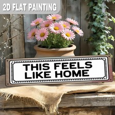 Cozy Farmhouse Metal Sign 4X16 Inch Home Decorative Plaque Cafe Entryway
