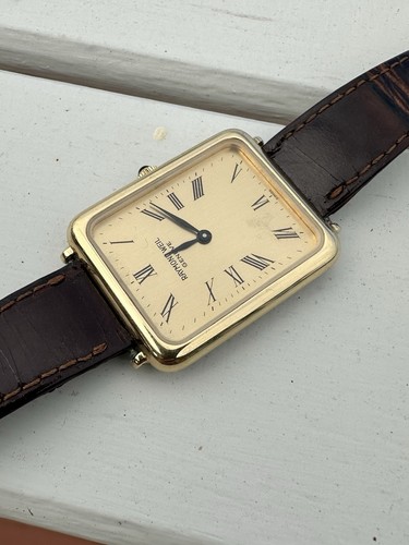 Vintage Raymond Weil Tank Mechanical Movement 17 Jewel Mens Watch - Picture 9 of 9