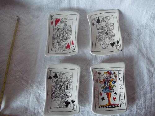 Juego de 4 platos de bocadillos/tarjetas de decoración de pared artesanales para pastel de barro - Imagen 6 de 11