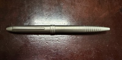 FISHER TITANIUM SPACE PEN TWIST ACTION PEN W BOX MADE IN GERMANY CROWN IMPERIAL