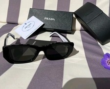 Brand New Prada Sunglasses Black & White Case & Cleaning Cloth Unisex All-round