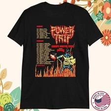 Power Trip Europe Winter Tour Heavy Cotton Black T Shirt S-5XL SG275