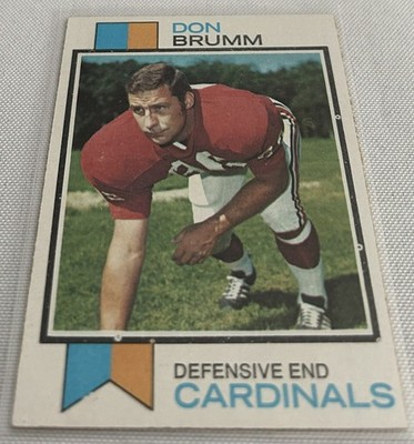 1973 Topps Football Don Brumm St. Louis Cardinals base card #378