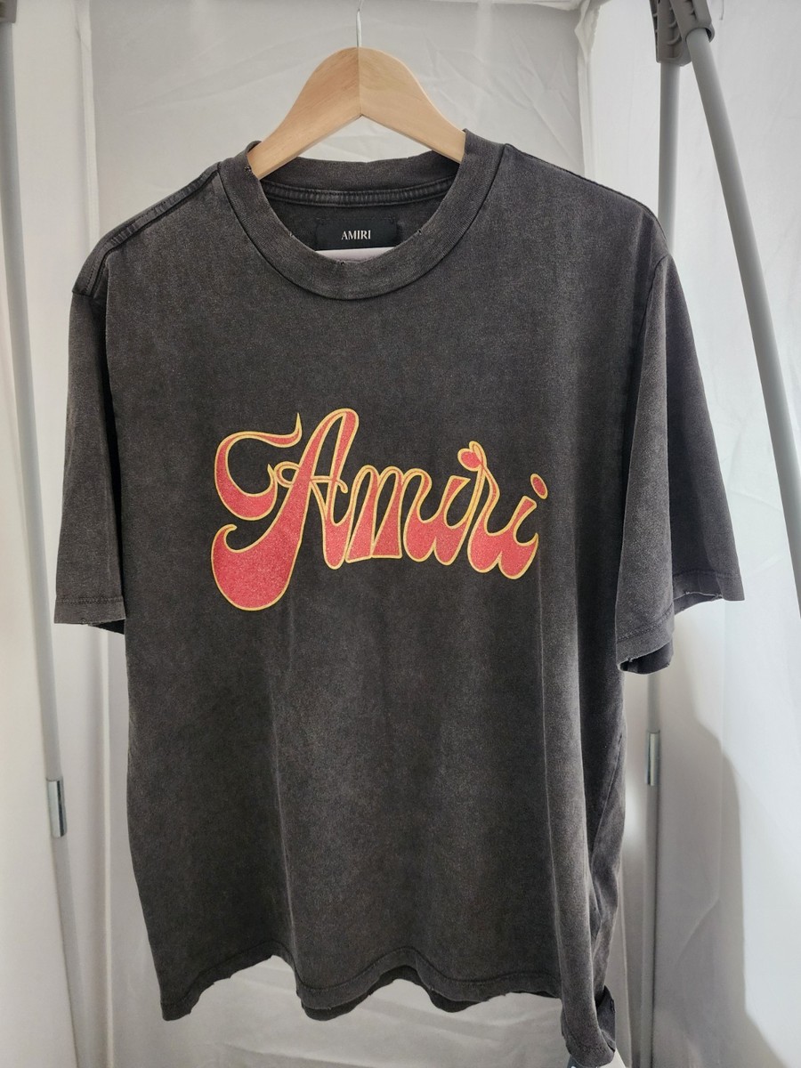 AMIRI Groovy Glitter Logo Graphic Shirt Medium NWT $490 | eBay