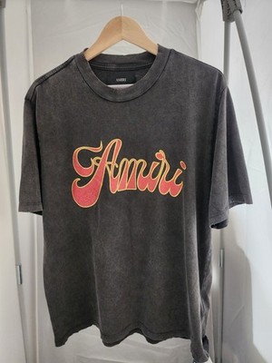 AMIRI Groovy Glitter Logo Graphic Shirt Medium NWT $490