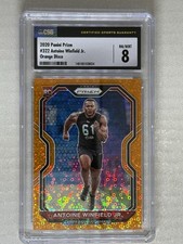 2020 Panini Prizm Rookie Antoine Winfield Jr. #322 Orange Disco Prizm (RC) CSG 8
