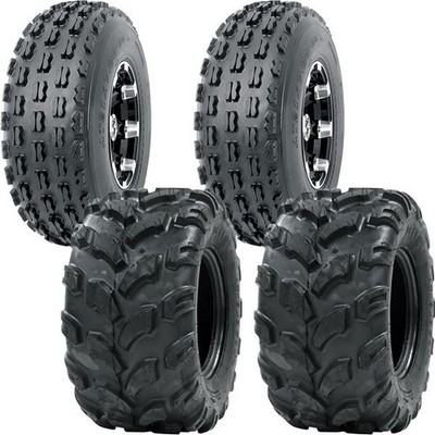 4 OCELOT ATV TIRES 19X7-8 P327 & 18X9.5-8 P311 4PLY POLARIS OUTLAW