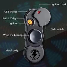 Spinner Cigarette Lighter Led Display Fidget Light Up I Love You