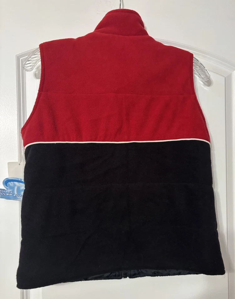 Energie Polar 2000 Sleeveless Vest Jacket size S Red and Black Chest Pocket NEW - Image 2 of 4
