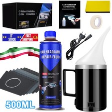 500ML Kit Lucidatura Fari Rinnova Ripristina Elimina Graffi Fanali Polimero Blu