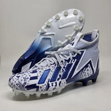 adidas Freak 23 7v7 SMU Football Cleats White Blue GW4167 Men's Size 16 New