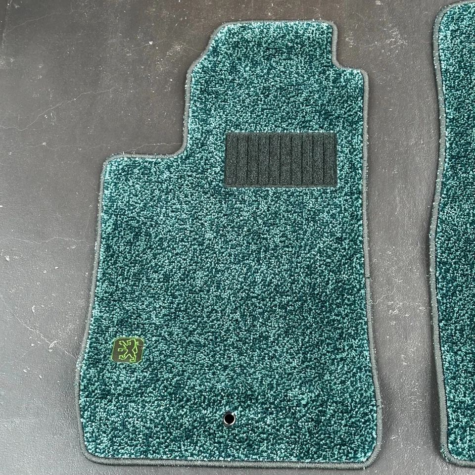 PEUGEOT Genuine Factory FLOOR MATS 205 309 405 GREEN Gentry Classic Sorrento GTI - Image 3 of 4