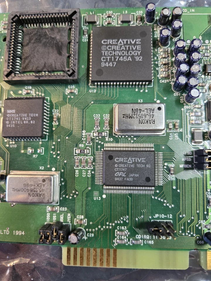 Sound Blaster AWE32 ISA Sound Card CT3780 Yamaha OPL3 - Tested & Working! - Image 3 of 4