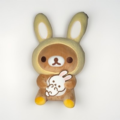 San-X Rilakkuma Bunny Costume 16'' Plush Bear Rabbit Stuffed Animal 2025