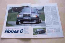 Sport Auto 08/1991 Mercedes 300 E 24V W124 C 35-24 von Carlsson mit 275PS im Tes