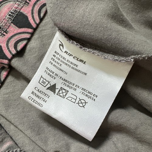 Rip curl Medium Ladies Long Sleeve Grey Top UK 10 12 - Picture 8 of 9