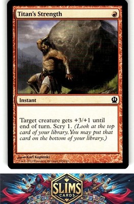 Magic the Gathering MTG Theros Titan's Strength #145 Buy 2 Get 1