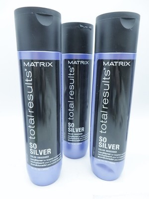 MATRIX TOTAL RESULTS SO SILVER CONDITIONER 10.1 OZ 3 PIECES