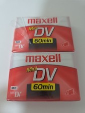2x Maxell Mini DV 60 Min Tapes New
