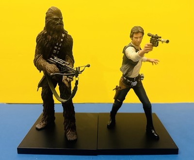 Kotobukiya Han Solo Chewbacca 1/10 No Box*