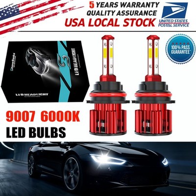 HB5 9007 LED Headlights 1000000LM LED Light Bulbs Kit High Low Beam Super Bright