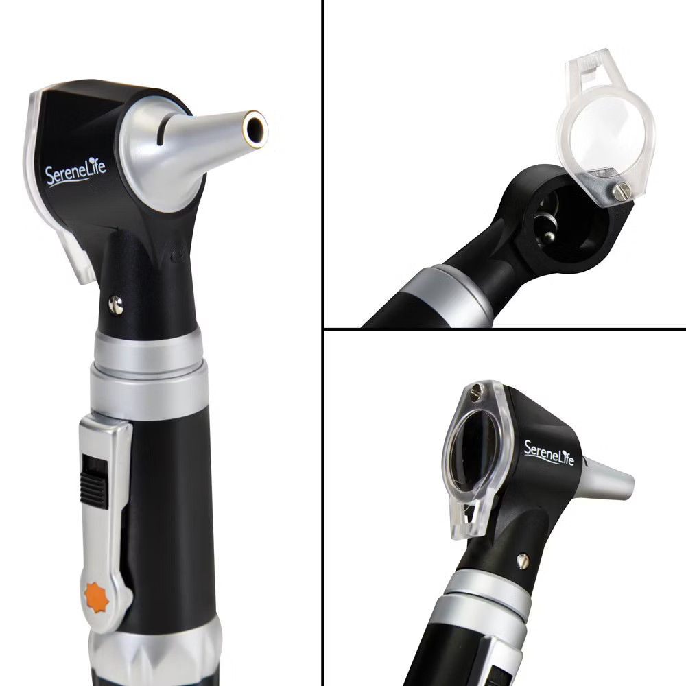 SereneLife 2-in-1 Ophthalmoscope - Otoscope Kit - Fiber Optic LED 18090₽