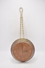 Vintage Copper Frying Pan Wall Clock Made in Scotland 