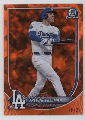 2025 Bowman Chrome Sapphire Orange 20/25 Freddie Freeman #33 16wc