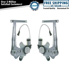 Power Window Regulators w/ Motors Rear LH & RH Pair Set for 00-06 Nissan Sentra